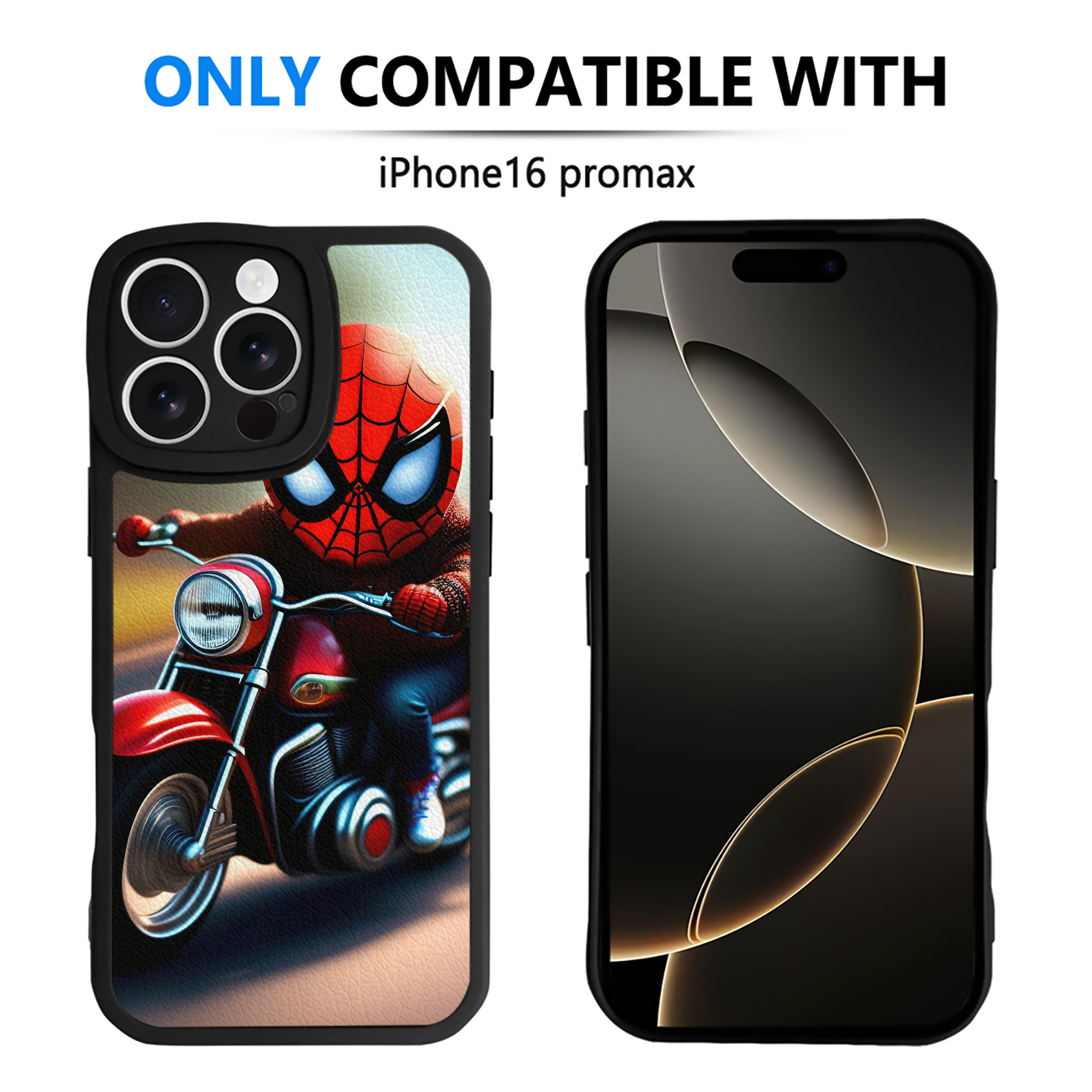 （画像用） Spider Man スパイダーマン 【iPhone 16シリーズ対応】シリコンスマホケース（レザー調） 材質：シリコン